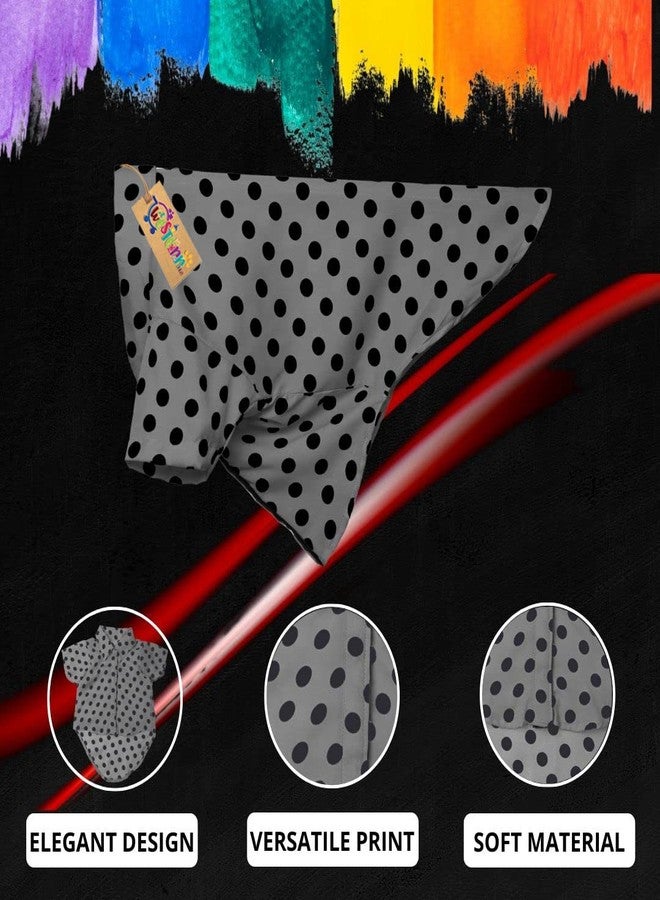 Western Era Super Soft Trendy Printed Shirt, Ultra Comfort Dog Apparel, Cotton Printed Breathable Basic Vest Dog Shirt, Cute Lightweight Thin Shirt for Your Furies (XLarge - 26 inch) (Polka Grey) - Image 3